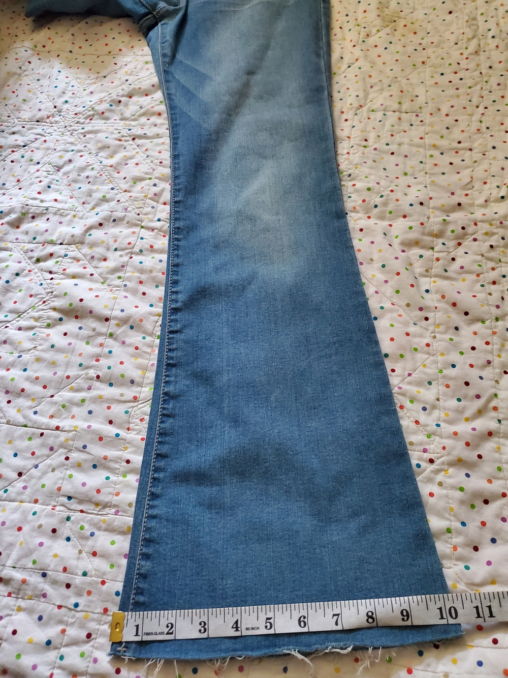 Knox Rose Light Blue Flare Jeans - Picture 11 of 11